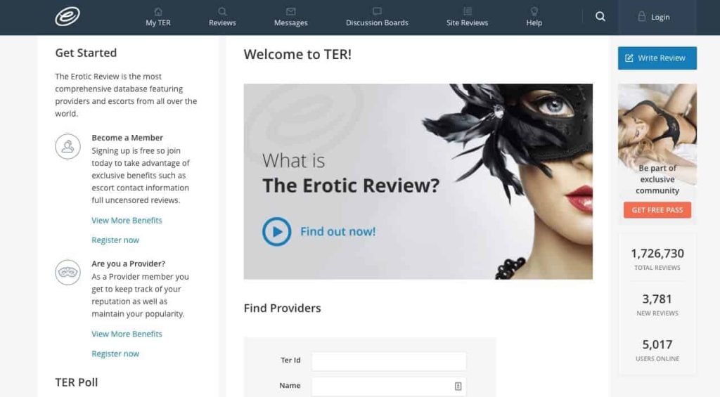 the erotic review escort site