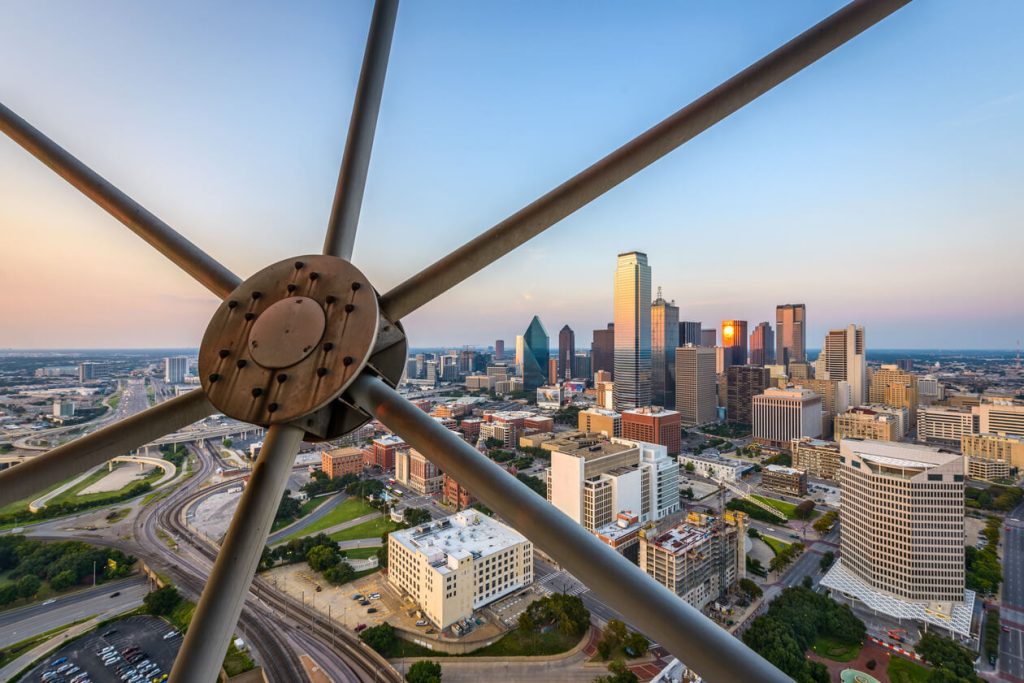 dallas texas view of buildings and skyscrapers