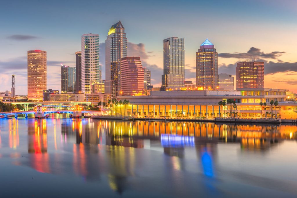 view of jacksonville florida with buildings on the background