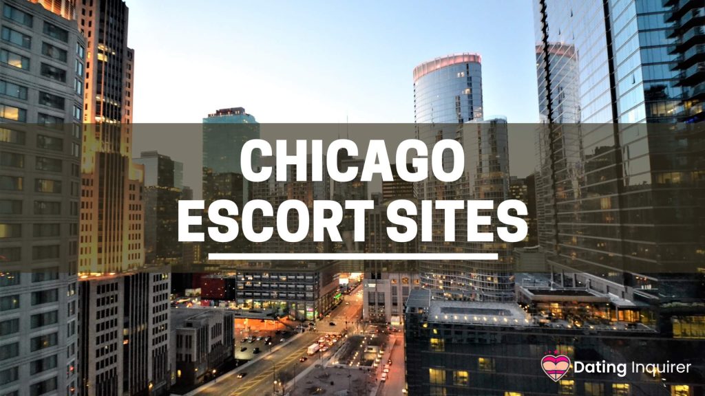 skyline view of chicago with overlay text of escort sites