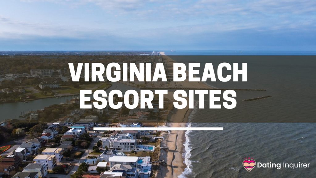 a view of virginia beach with an overlay of escort sites