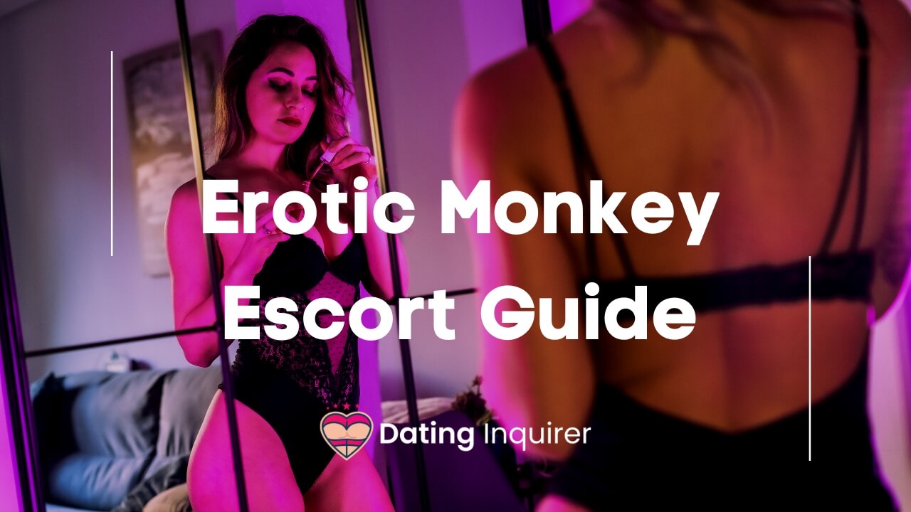 escort in hotel room with erotic monkey overlay