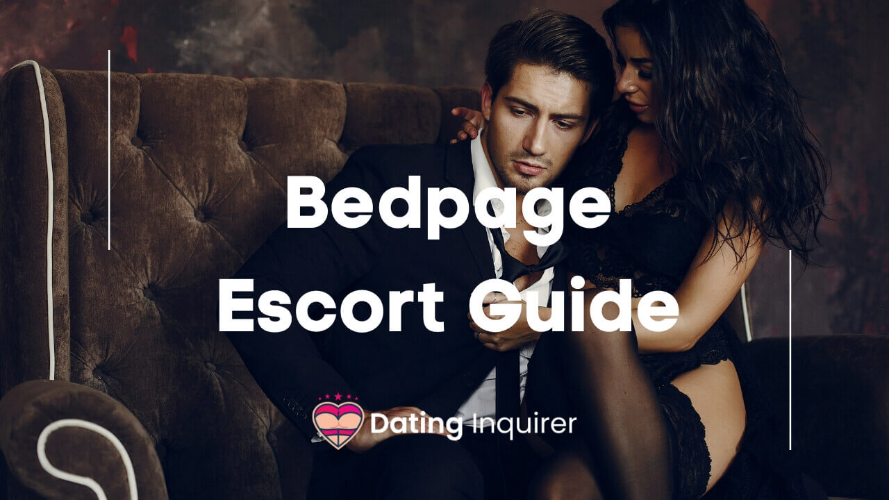 male and an escort on couch with bedpage overlay