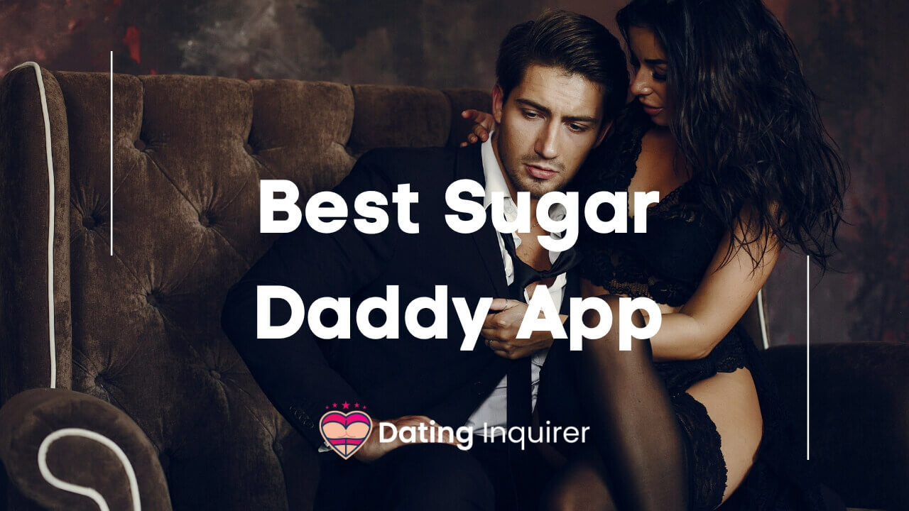 male and female on couch with best sugar daddy apps overlay