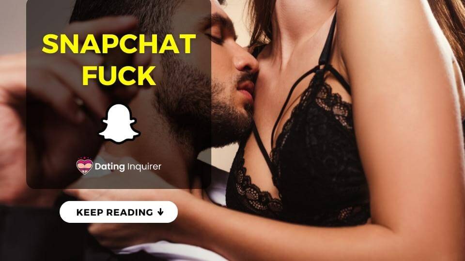 girl laying in bed in lingerie with snapchat fuck overlay